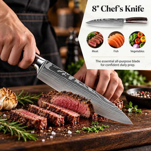Chef's knife from the Kolveth knife set