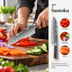 Santoku knife from the Kolveth knife set
