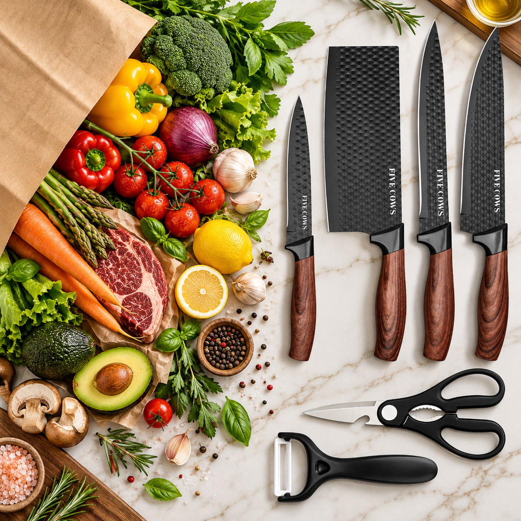 6-piece knife set in its gift box